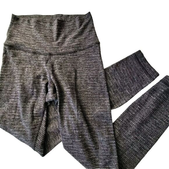 Lululemon Athletica 2 Wunder Under Hi-Rise Tight 25" Luon Variegated Knit Black - Picture 3 of 14